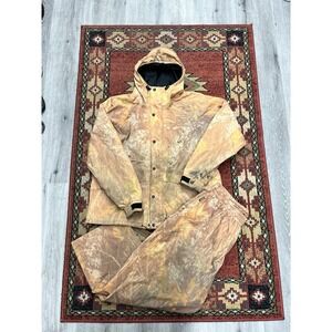 Cabela's Gore-Tex Full Zip Camo Hunting Rain Jacket & Pants Men's Size XL